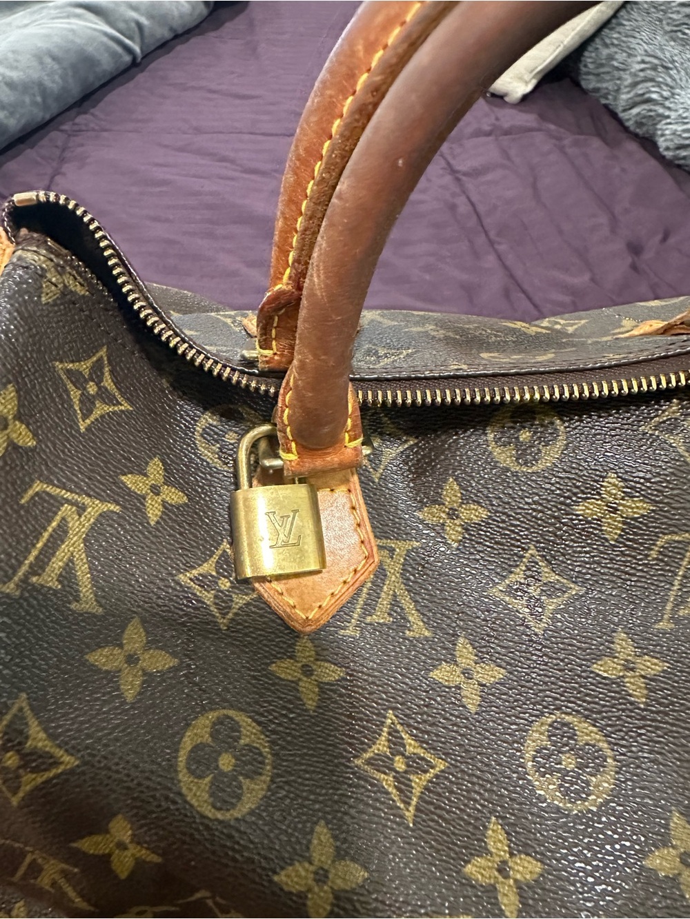 Louis Vuitton Monogram Canvas Satchel with Vachetta Leather Trim - Picture 4 of 11